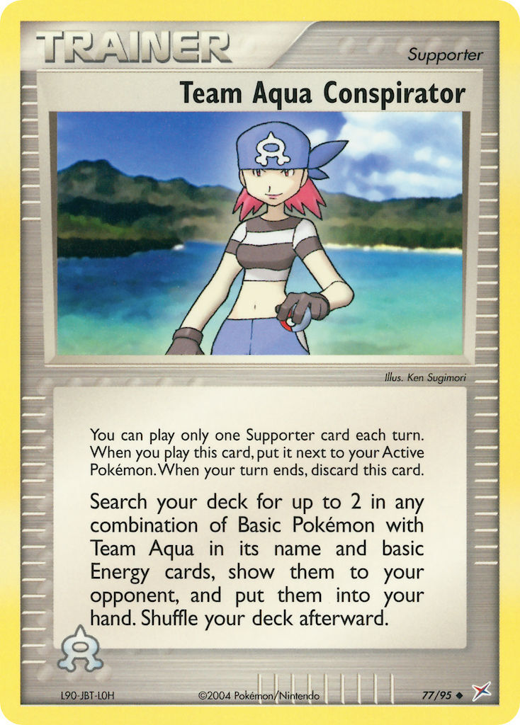 Team Aqua Conspirator - 77/95 - EN Team Aqua Conspirator - 77/95 - EN