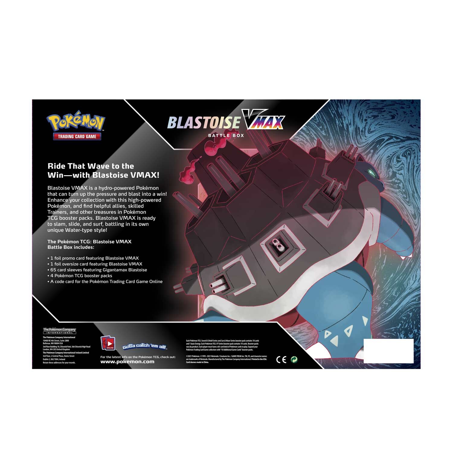 Pokémon Blastoise VMAX Battle Box - EN