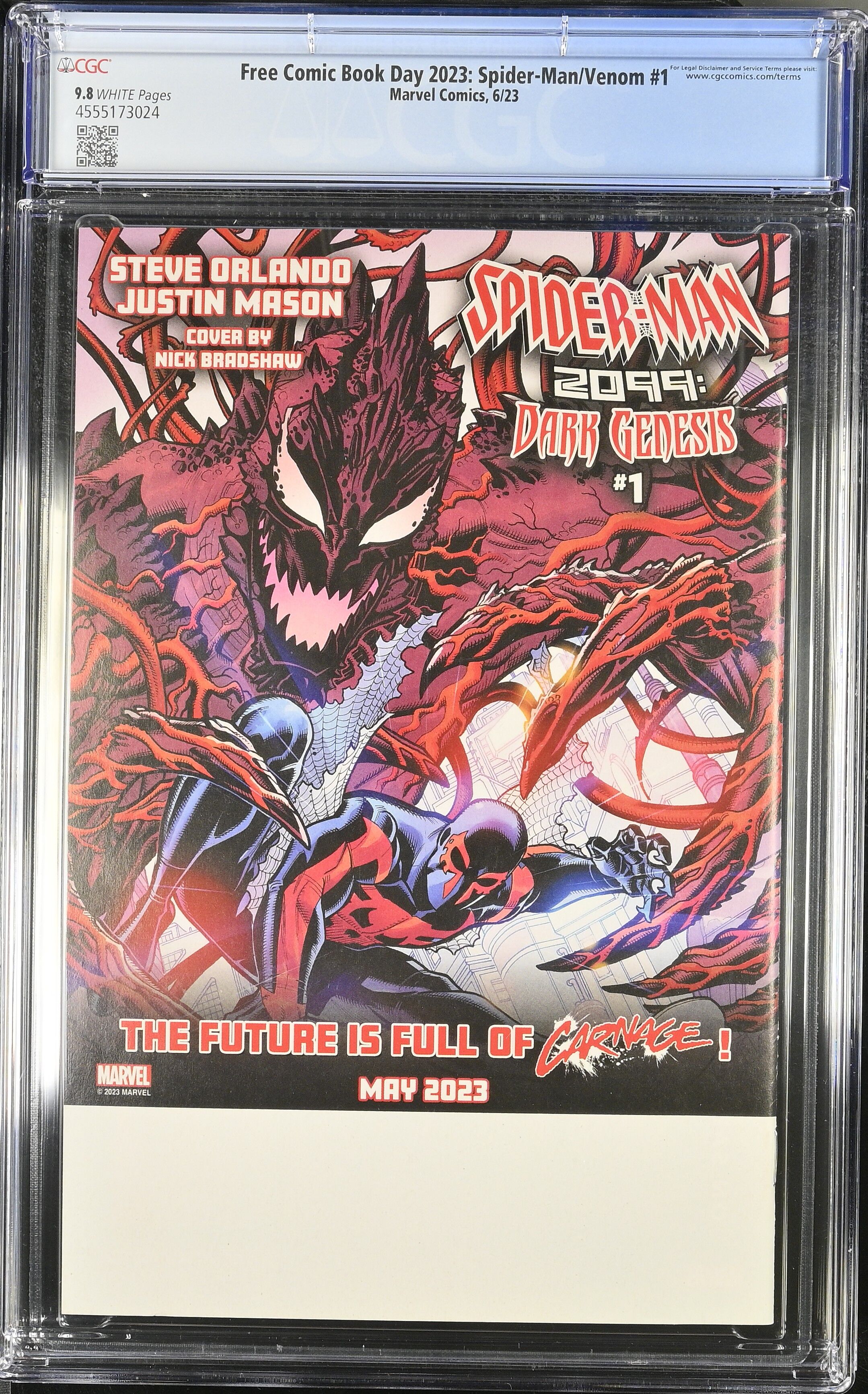 FCBD 2023: Spider-Man Venom #1 CGC 9.8 Top Pop!