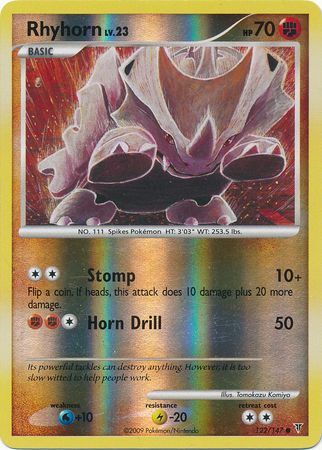 Rhyhorn - 122/147 - Reverse Holo - EN