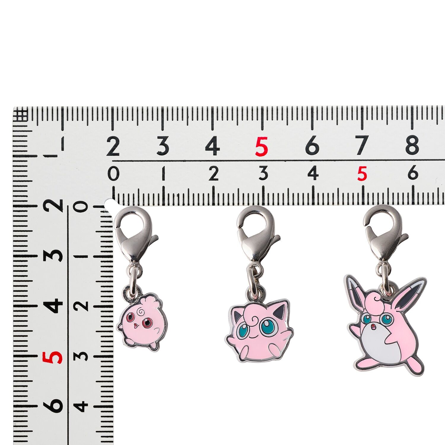 Pokemon Center - Igglypuff, Jigglypuff & Wigglytuff Schlüsselanhänger - 3 Stück