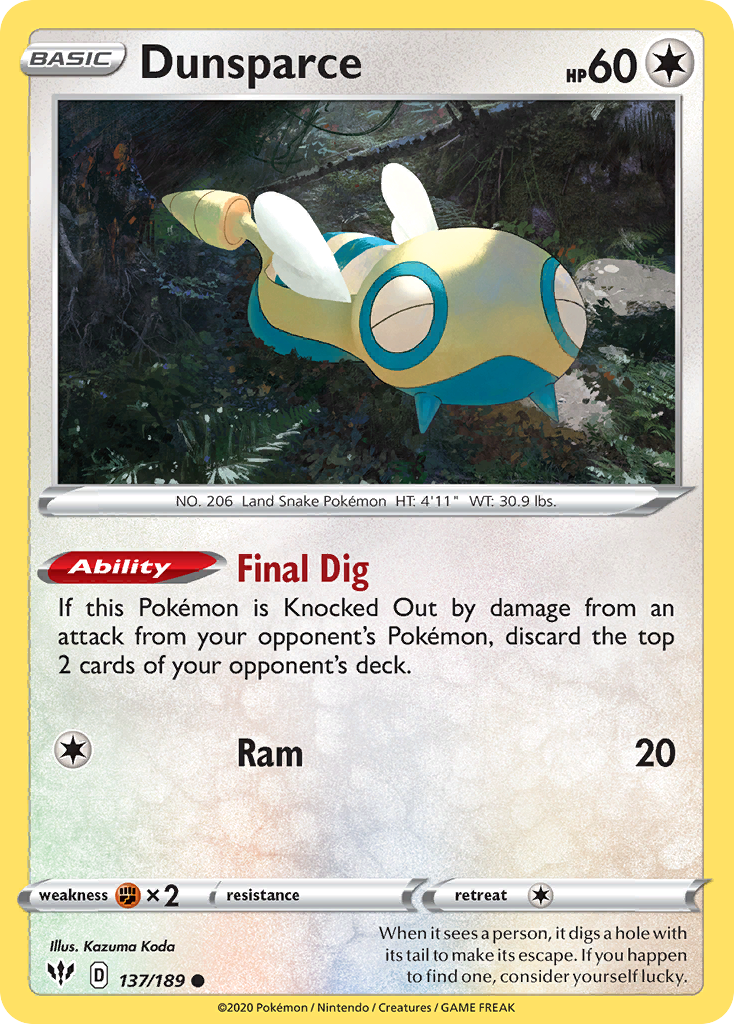 Dunsparce - 137/189 - EN Dunsparce - 137/189 - EN