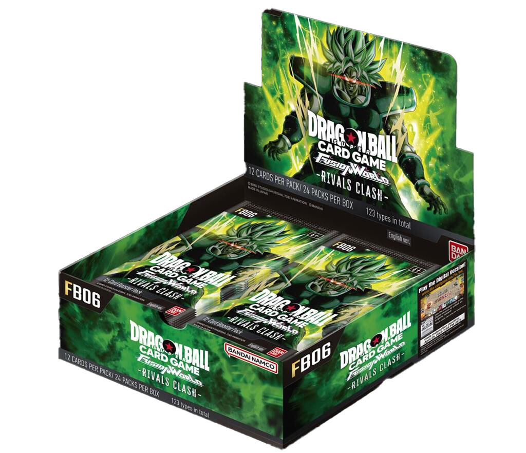 Fusion World Rivals Clash FB06 Booster Display (24 Packs) - Dragon Ball Super Card Game - EN Fusion World Rivals Clash FB06 Booster Display (24 Packs) - Dragon Ball Super Card Game - EN