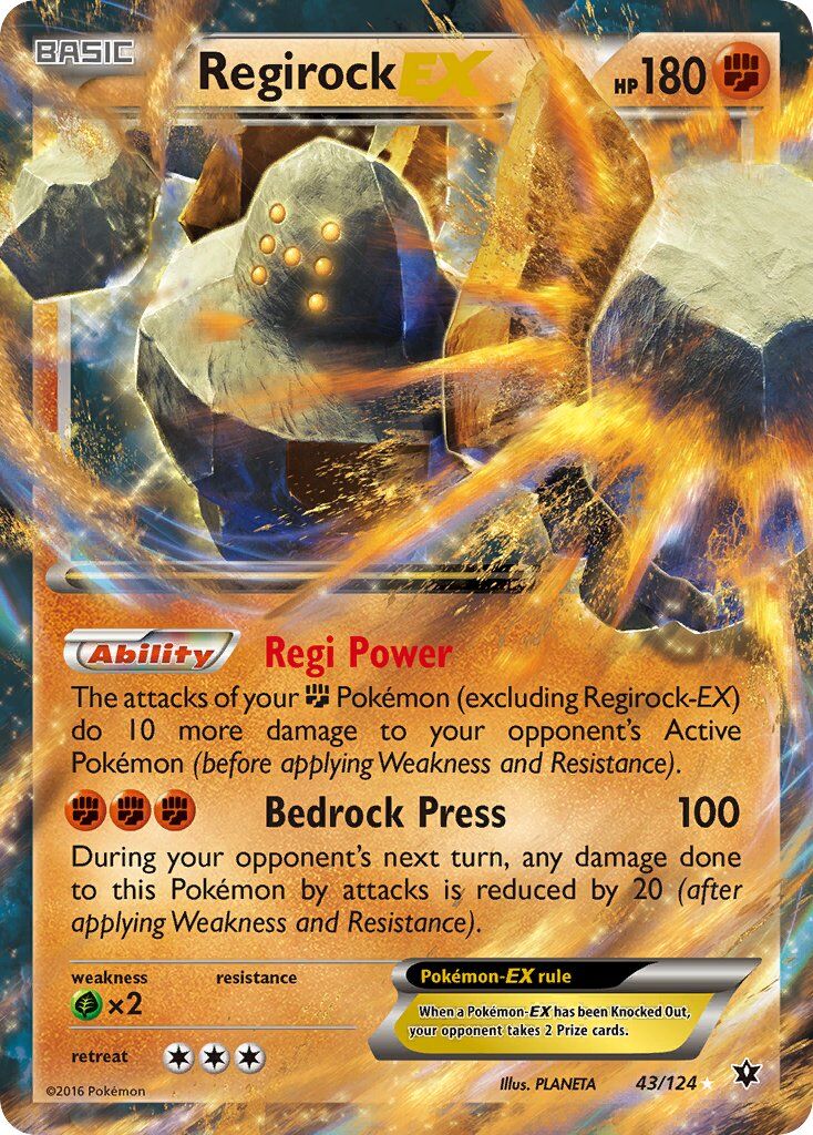 Regirock-EX - 43/124 - EN