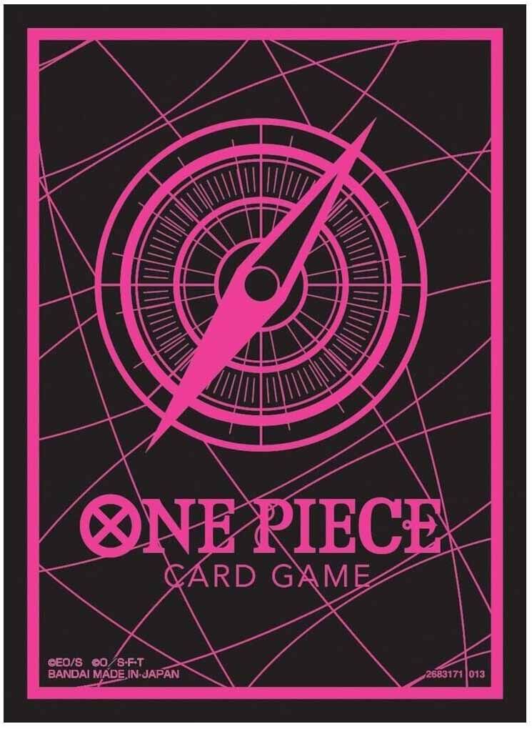 One Piece Card Game - Official Sleeves Set No. 6 - Black & Pink (70 Sleeves) 