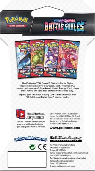Pokémon Sword & Shield Battle Styles Sleeved Booster - EN