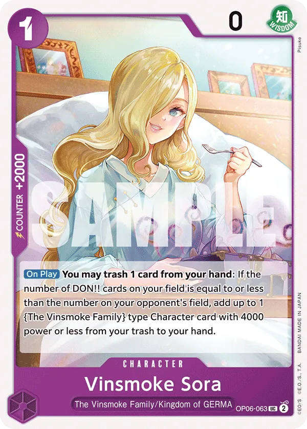 Vinsmoke Sora - OP06-063 Vinsmoke Sora - OP06-063