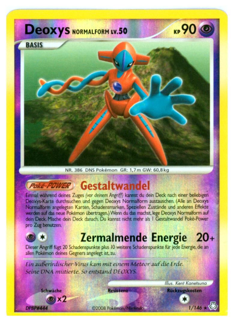 deoxys-1-146-pokemon-tcg-near-mint-de Deoxys - 1/146 - Pokémon TCG - Near Mint - DE