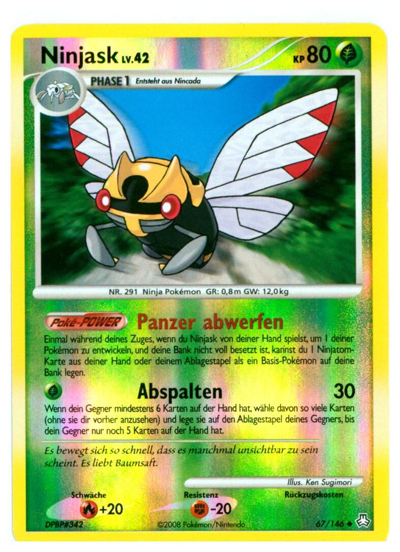 ninjask-67-146-pokemon-tcg-near-mint-de Ninjask - 67/146 - Pokémon TCG - Near Mint - DE