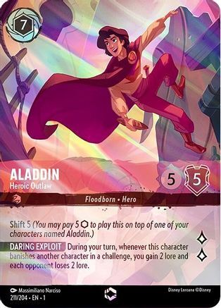 Aladdin - Heroic Outlaw (Enchanted) - 211/204 - EN Aladdin - Heroic Outlaw (Enchanted) - 211/204 - EN