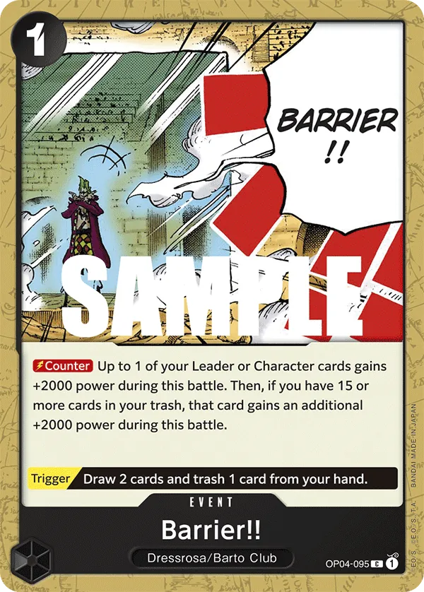 Barrier!! - OP04-095 Barrier!! - OP04-095