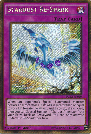 Wiederentfachter Sternenstaubfunke - PGL2-020 - Gold Secret Rare - 1. Auflage Wiederentfachter Sternenstaubfunke - PGL2-020 - Gold Secret Rare - 1. Auflage