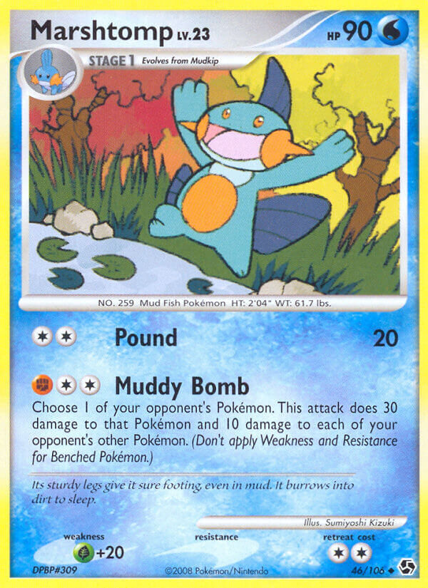 Marshtomp - 46/106 - Reverse Holo - EN Marshtomp - 46/106 - Reverse Holo - EN