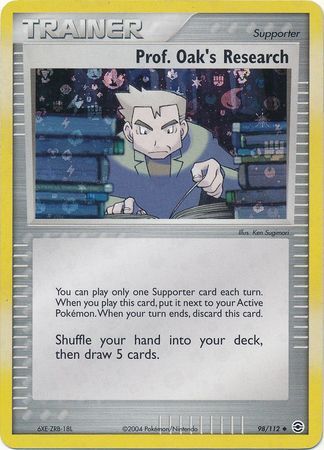 Prof. Oak’s Research - 98/112 - Reverse Holo - EN Prof. Oak’s Research - 98/112 - Reverse Holo - EN
