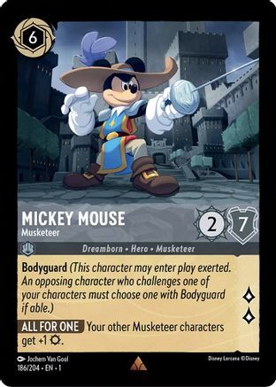 Mickey Mouse - Musketeer - 186/204 - EN Mickey Mouse - Musketeer - 186/204 - EN
