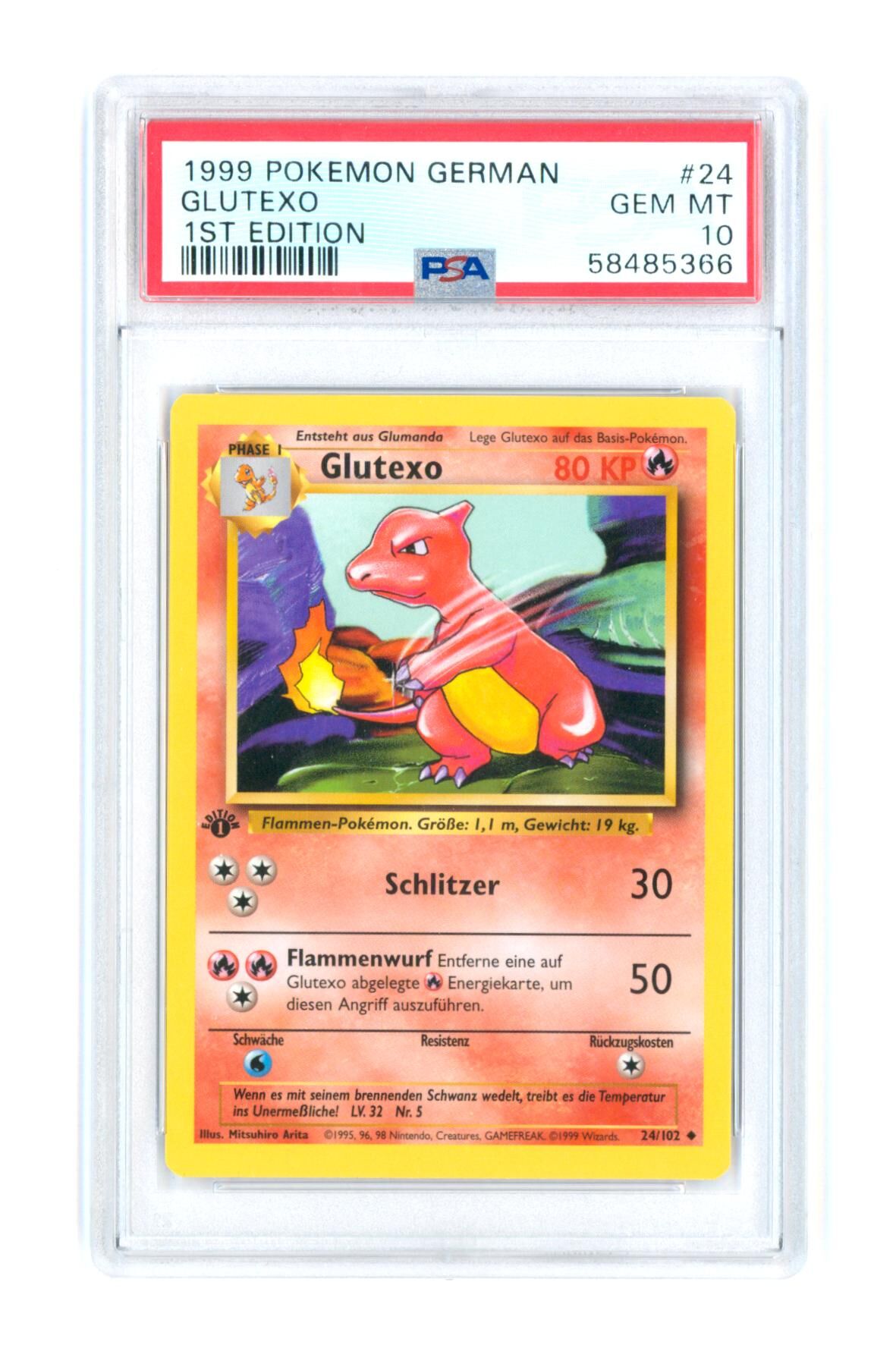 Glutexo 24/102 - 1st Edition - 1999 - PSA 10 GEM-MT - Pokémon