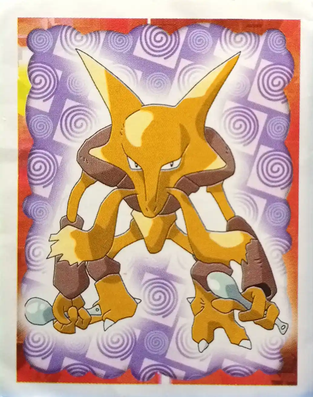 Alakazam - 65 - Merlin Sticker Series 1 Alakazam - 65 - Merlin Sticker Series 1