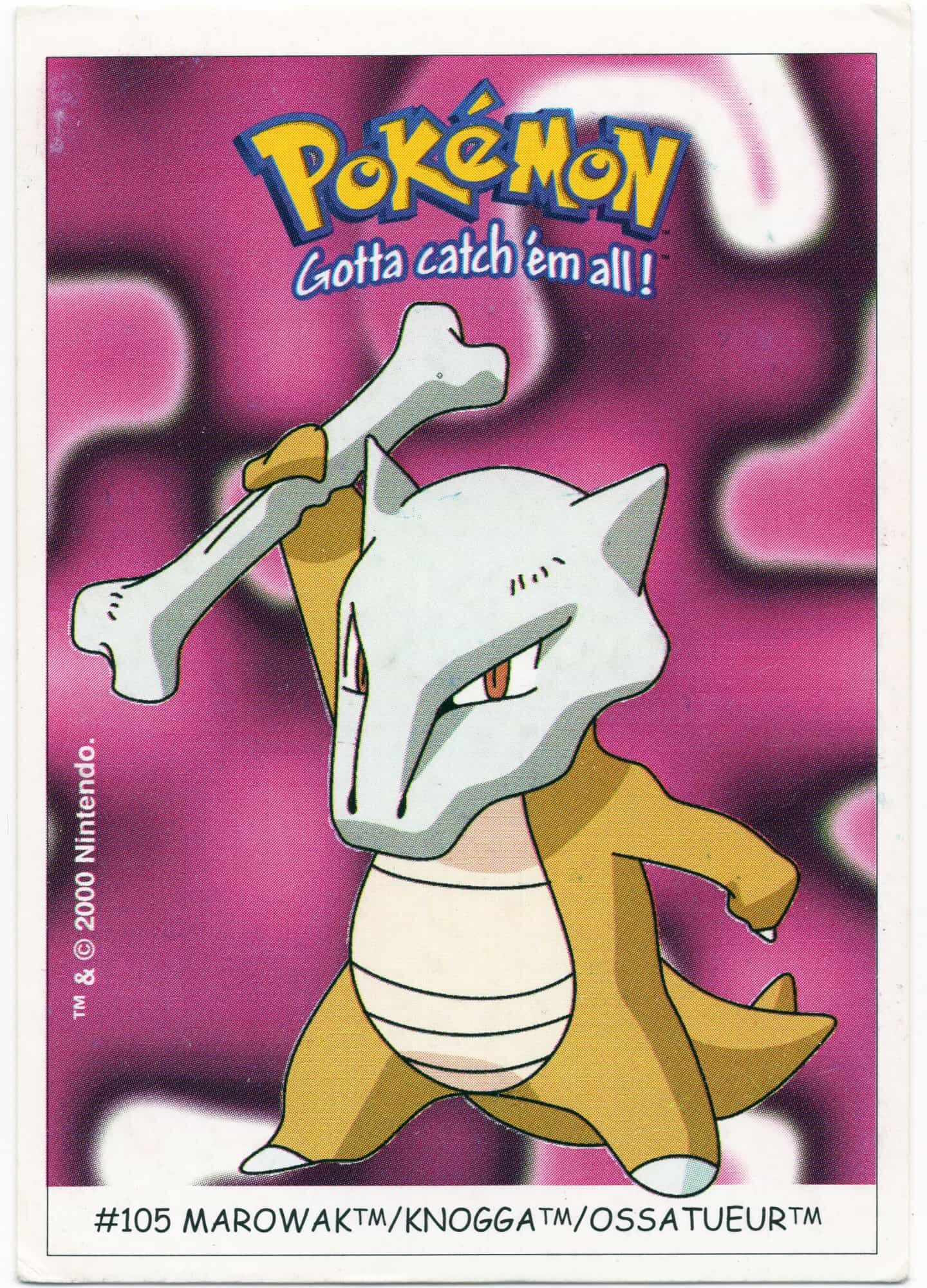 marowak-105-pokemon-dunkin-boomer-sticker-moderately-played-min Marowak #105 - Pokémon Dunkin Boomer Sticker - Moderately Played