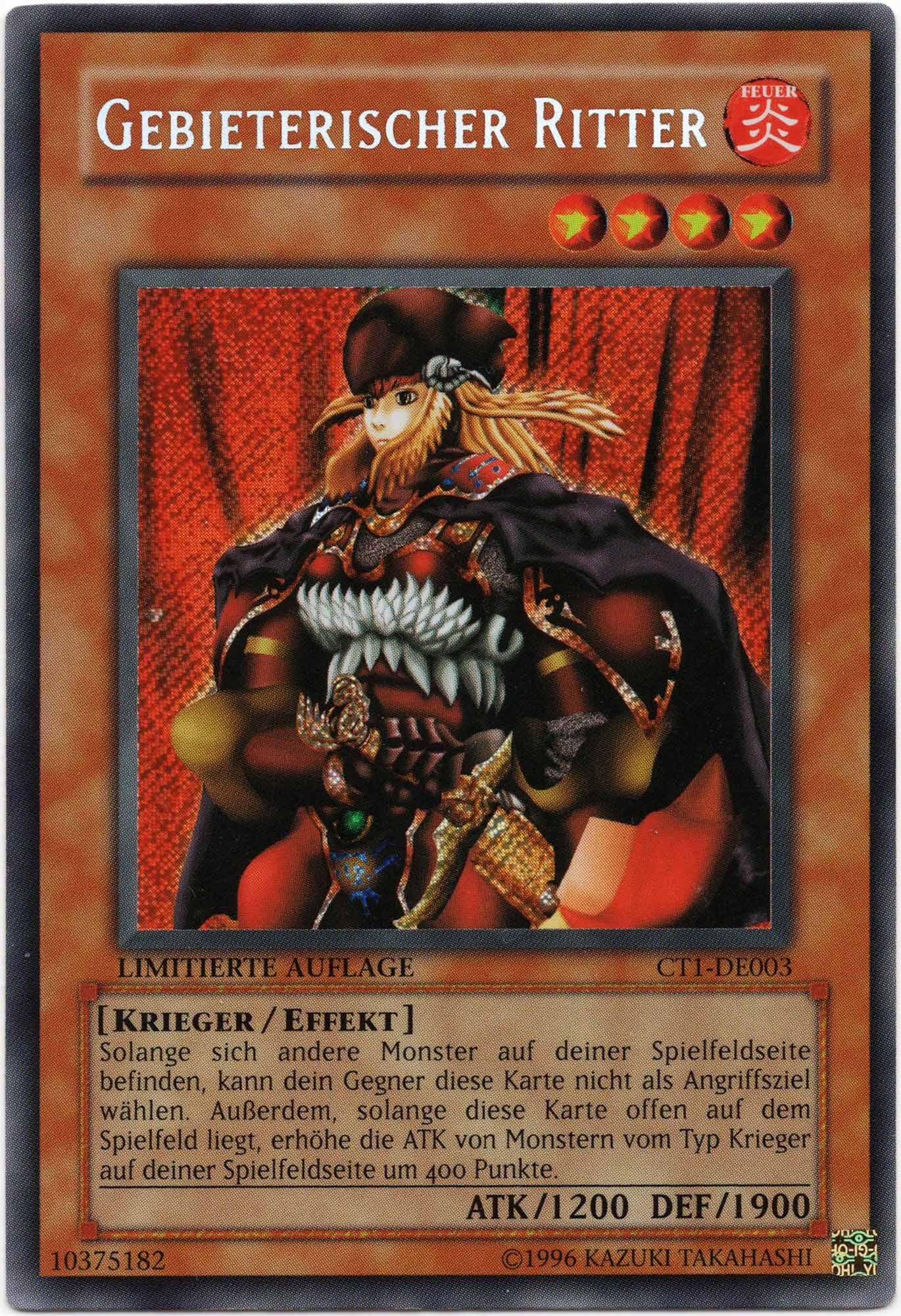 gebieterischer-ritter-ct1-de003-secret-rare-limitierte-auflage-near-mint Gebieterischer Ritter - CT1-DE003 - Secret Rare - Limitierte Auflage (Near Mint)