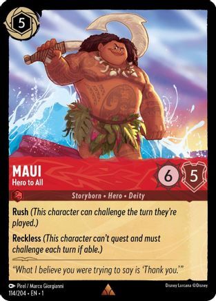 Maui - Hero to All - 114/204 - EN Maui - Hero to All - 114/204 - EN