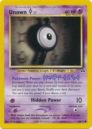 Unown I - 68/75 - Unlimited - EN
