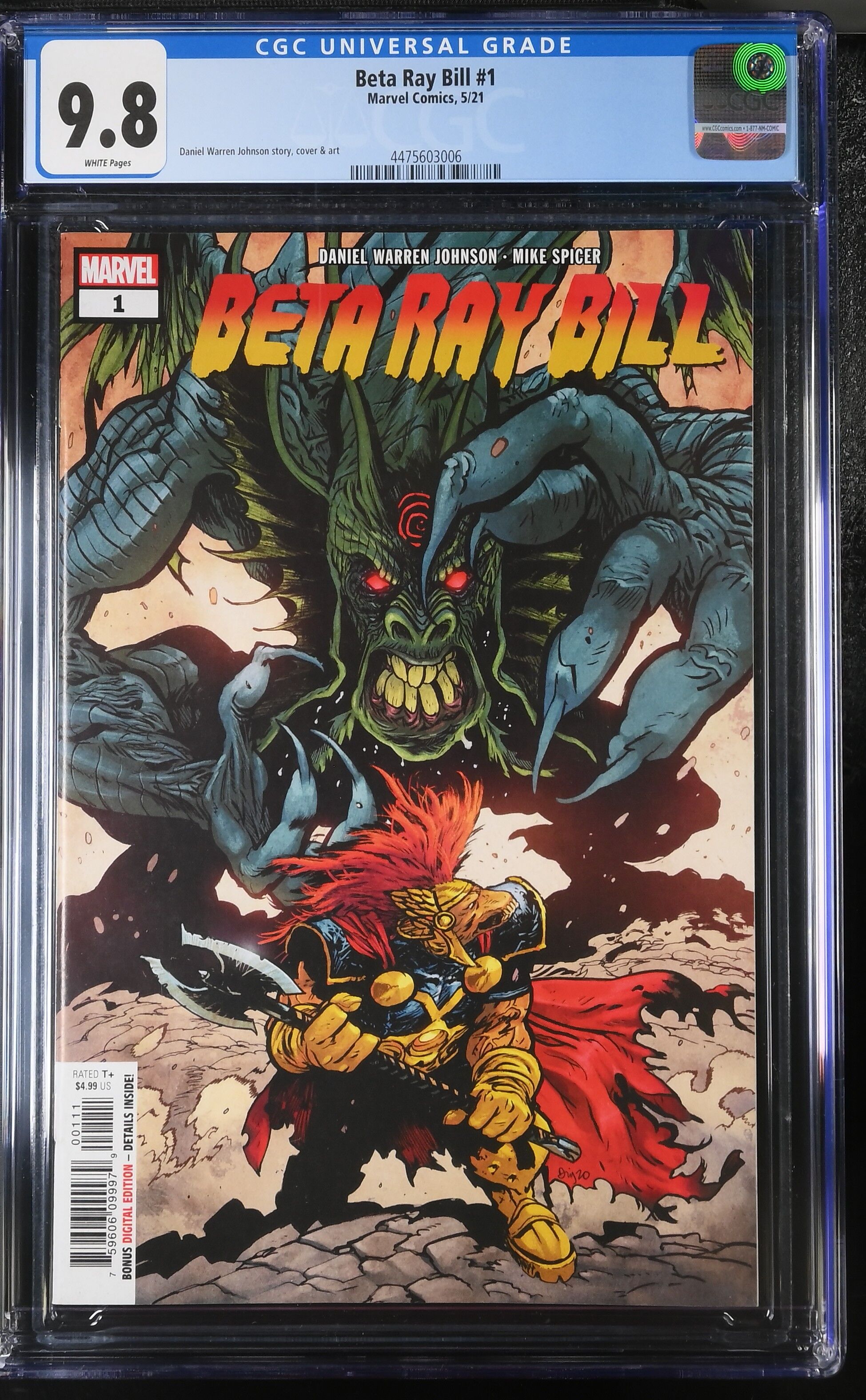 Beta Ray Bill #1 CGC 9.8 Beta Ray Bill #1 CGC 9.8