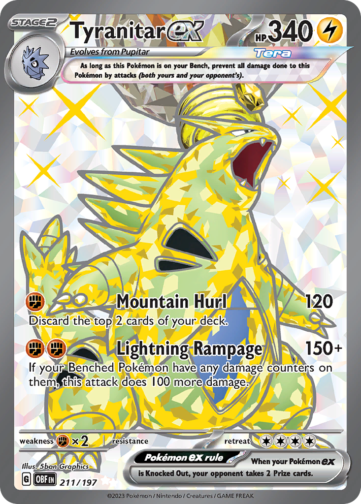 Tyranitar ex - 211/230 - EN Tyranitar ex - 211/230 - EN