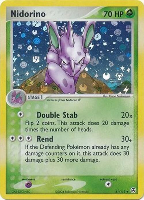 Nidorino - 41/112 - Reverse Holo - EN