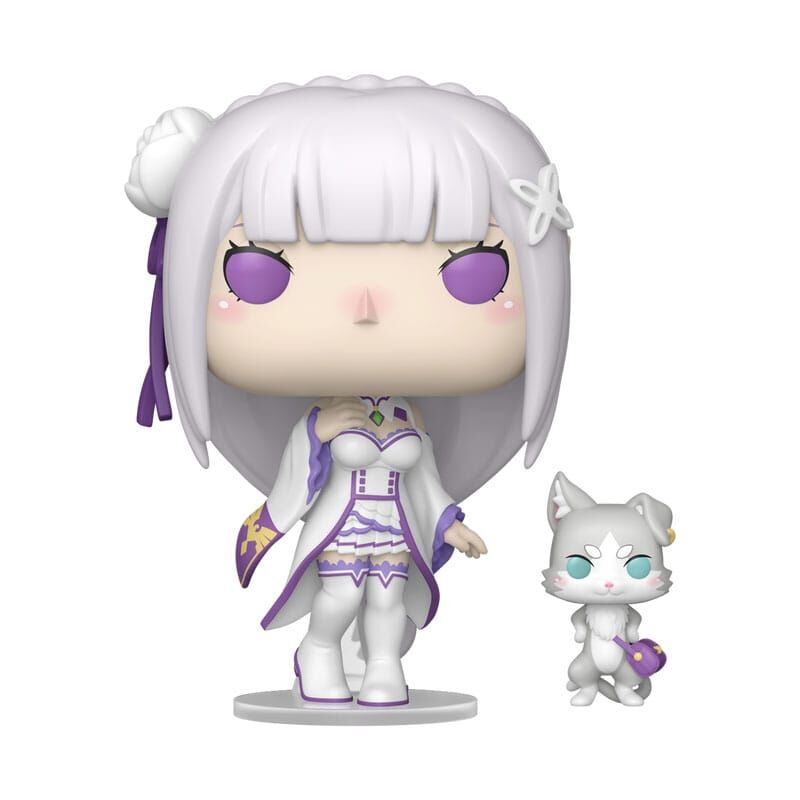Re:Zero POP! #2112 Animation Vinyl Figuren Emilia w/Puck - 9 cm
