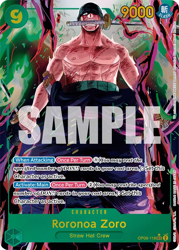 Roronoa Zoro - OP06-118 - Alternate Art - EN