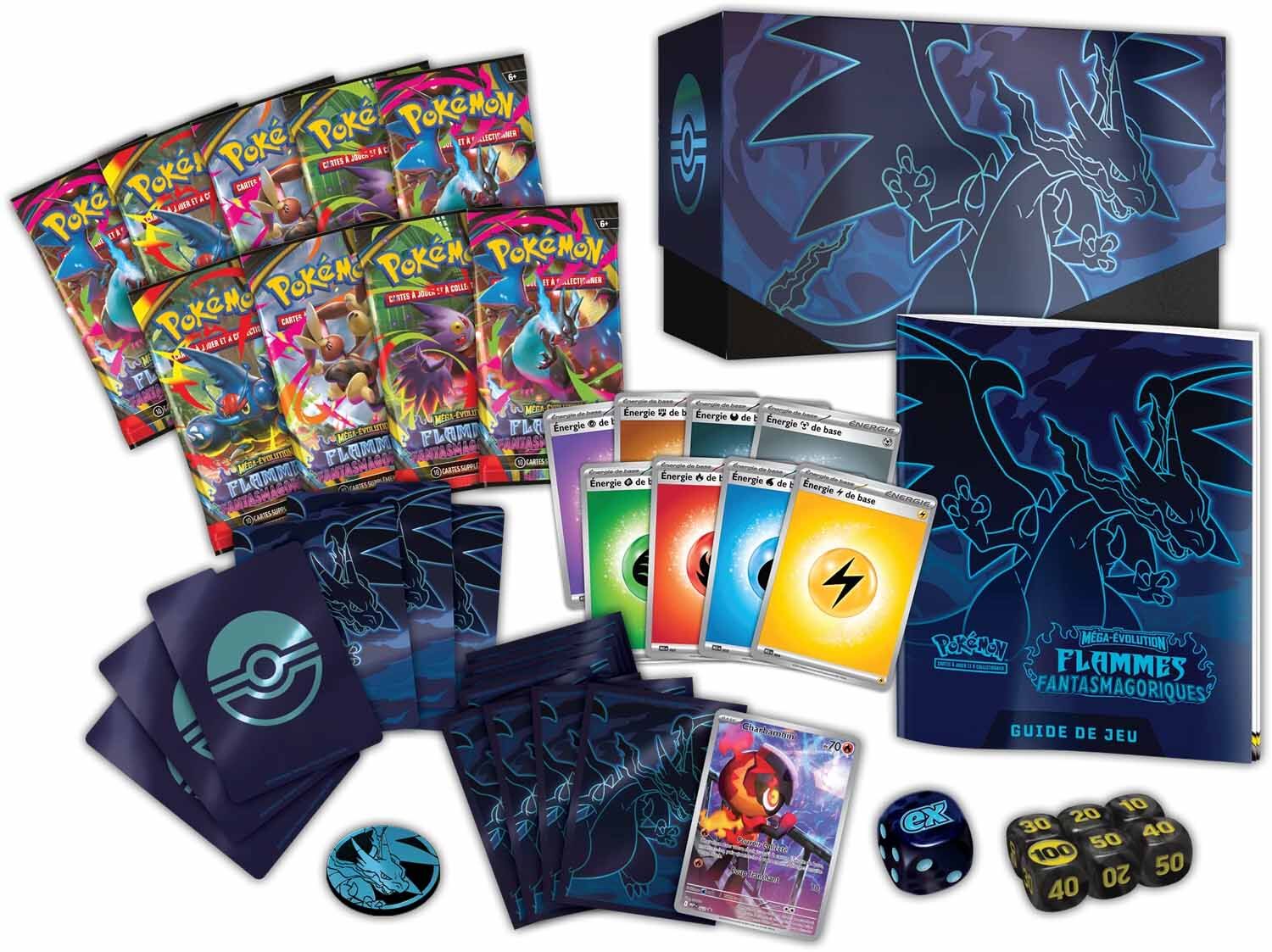 Pokémon JCC: Méga Évolution Flammes Fantasmagoriques Coffret Dresseur d'Élite - FR