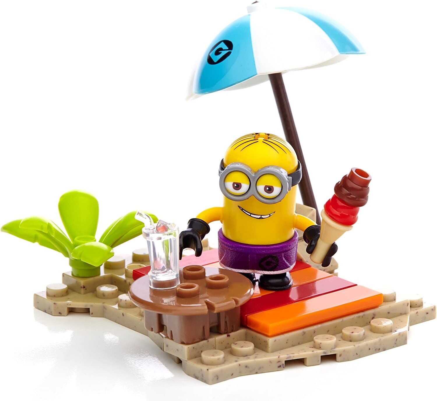 Minions Mega Bloks 29-Piece Construction Set, Despicable Beach Party