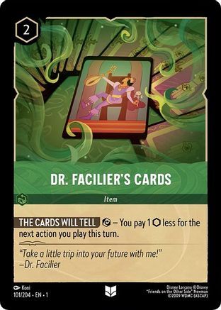 Dr. Facilier's Cards - 101/204 - EN Dr. Facilier's Cards - 101/204 - EN