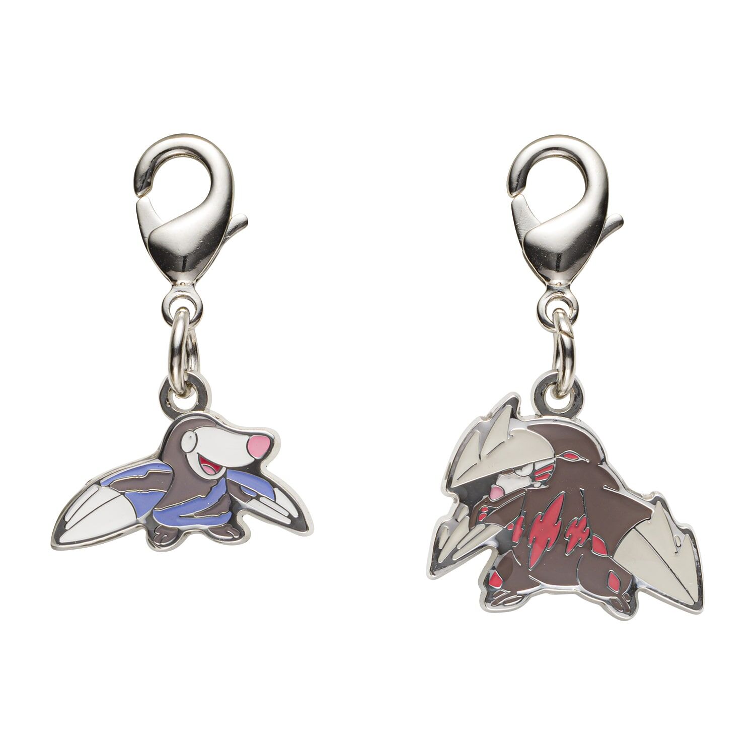 Pokemon Center - Drilbur, Excadrill Schlüsselanhänger - 2 Stück