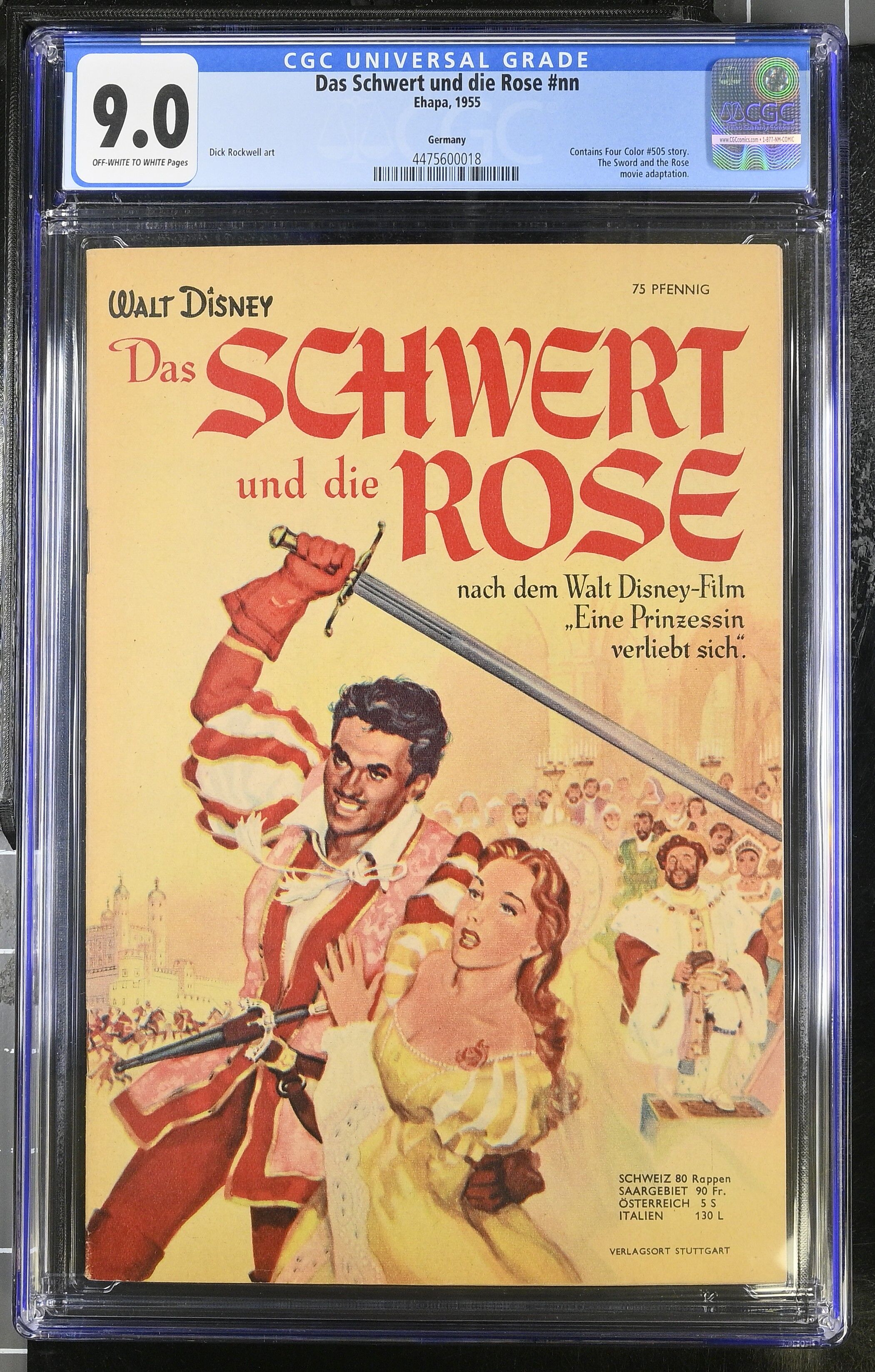 Das Schwert und die Rose CGC 9.0 Das Schwert und die Rose CGC 9.0