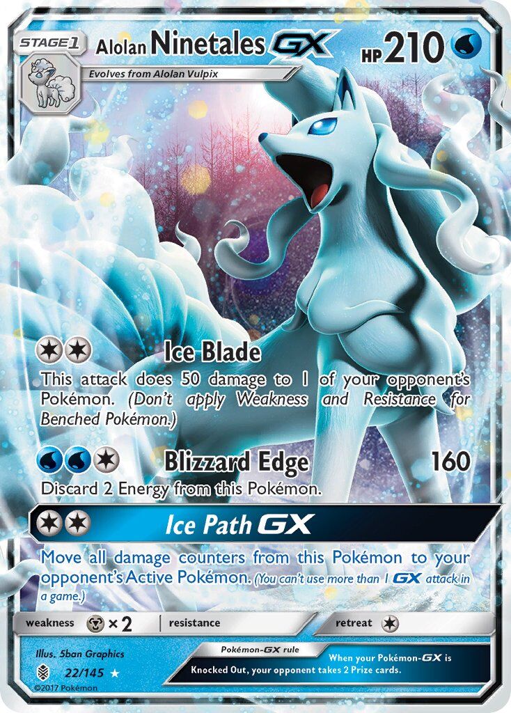 Alolan Ninetales-GX - 22/145 - EN Alolan Ninetales-GX - 22/145 - EN