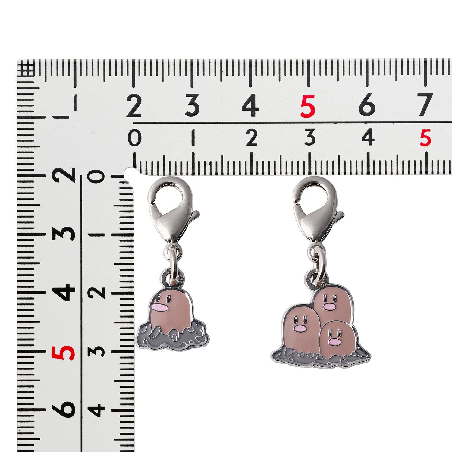 Pokemon Center - Diglett & Dugtrio Schlüsselanhänger - 2 Stück