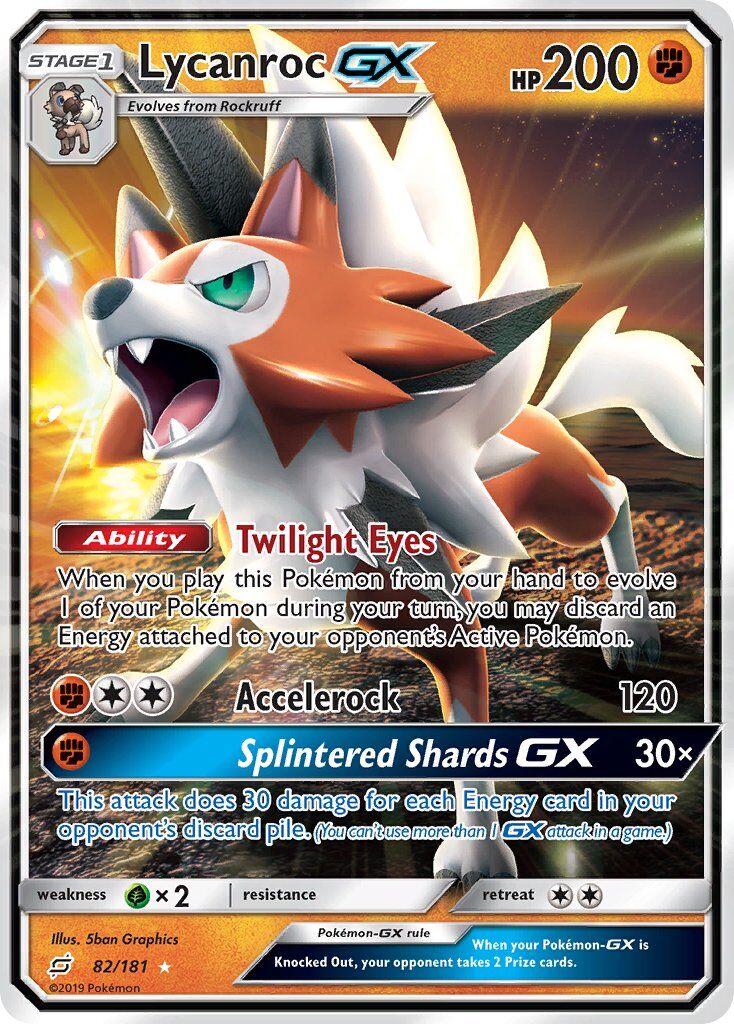 Lycanroc-GX - 82/181 - EN Lycanroc-GX - 82/181 - EN