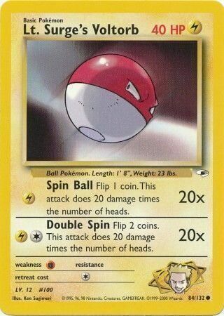 Lt. Surge’s Voltorb - 84/132 - Unlimited - EN Lt. Surge’s Voltorb - 84/132 - Unlimited - EN