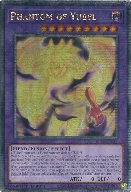 Phantom of Yubel - BLTR-EN047 - Quarter Century Secret Rare - 1. Auflage