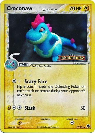 Croconaw - 27/101 - Reverse Holo - EN Croconaw - 27/101 - Reverse Holo - EN