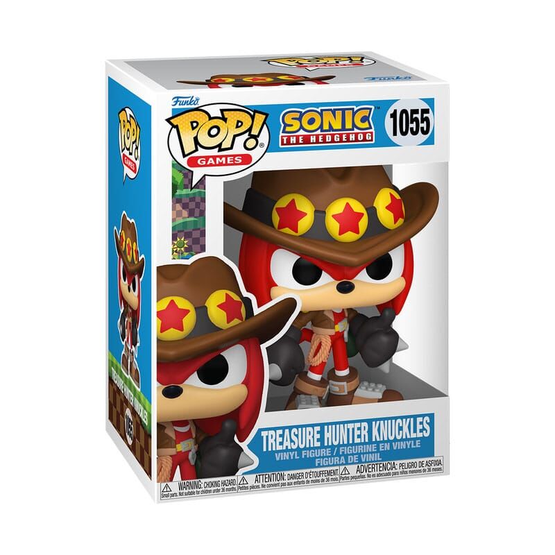 Sonic The Hedgehog POP! Games Vinyl Figur Treasure Hunter Knuckles 9cm