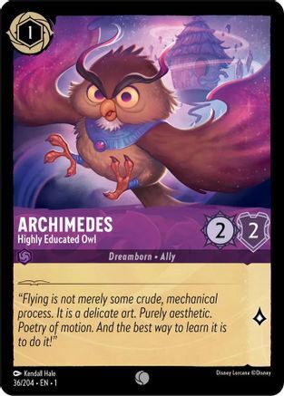 Archimedes - Highly Educated Owl - 36/204 - EN