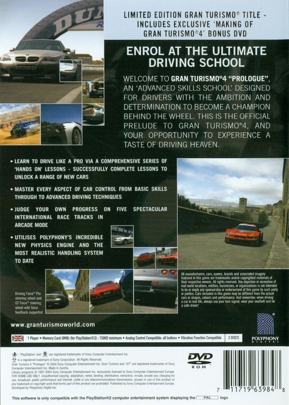 Gran Turismo 4: "Prologue" - PS2 - DE