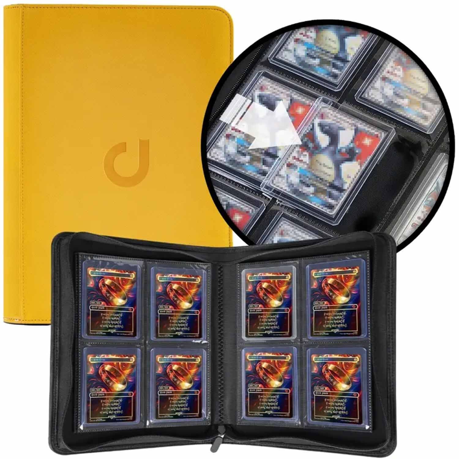 Toploader Binder Order Gelb (4-Pocket)