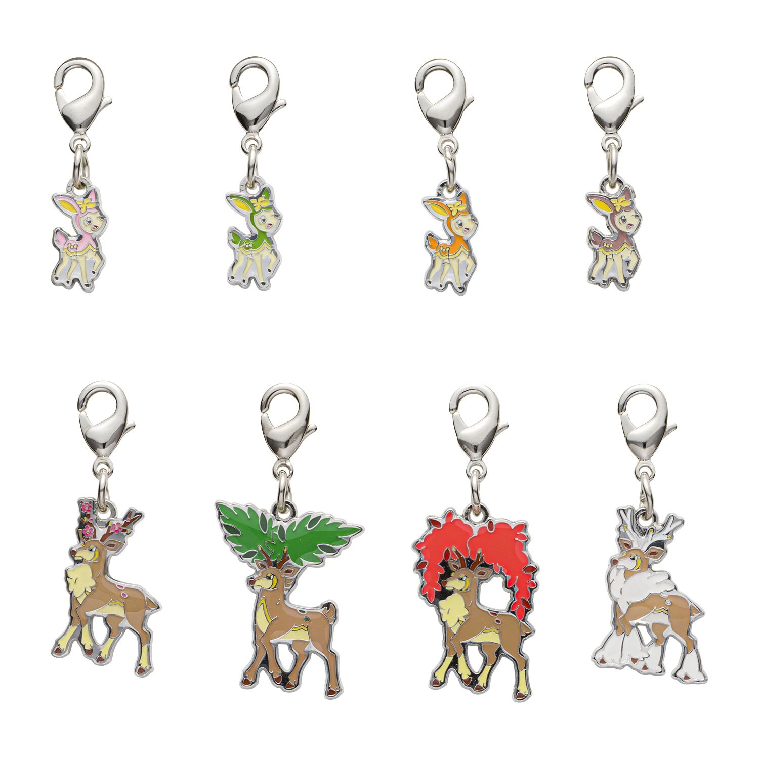Pokemon Center - Deerling, Sawsbuck Schlüsselanhänger - 8 Stück Pokemon Center - Deerling, Sawsbuck Schlüsselanhänger - 8 Stück