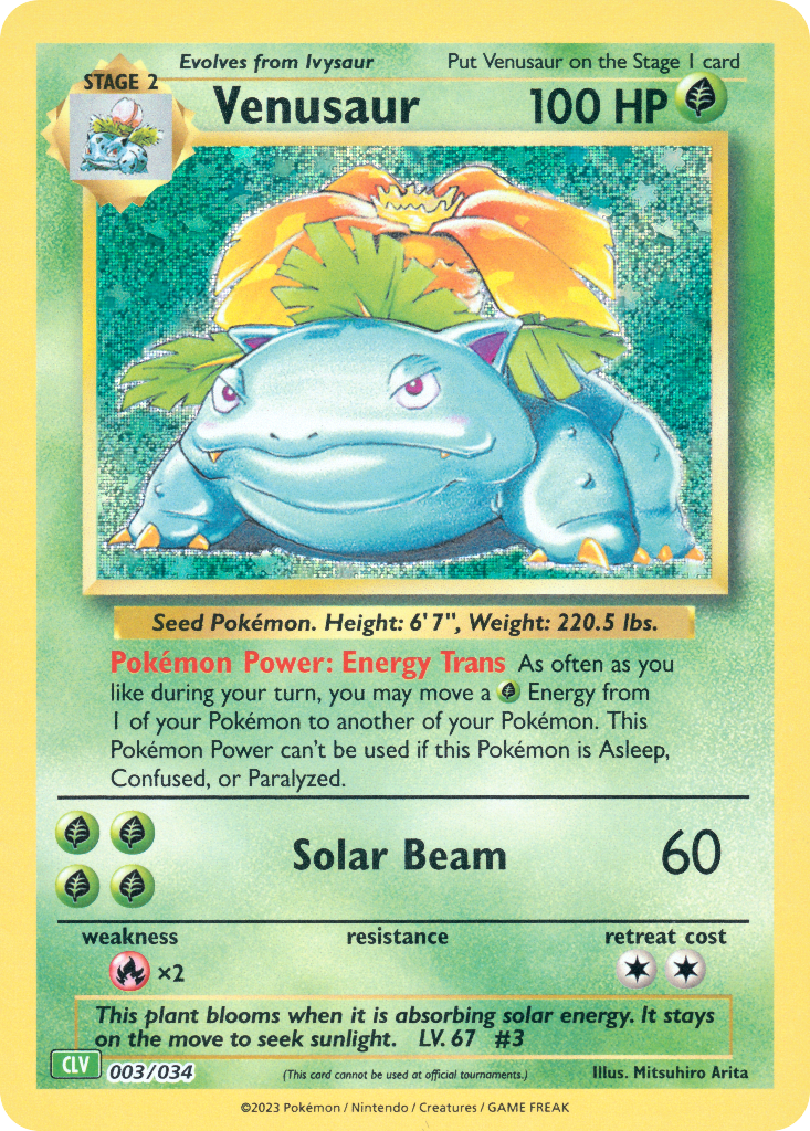 Venusaur - 003/34 - EN Venusaur - 003/34 - EN