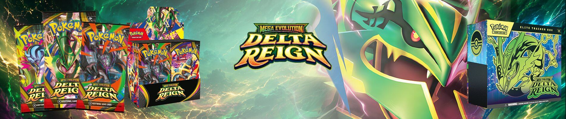 Pokémon Mega Evolution Delta Reign Pokémon Mega Evolution Delta Reign: Booster, Display und Elite Trainer Box bei AMAZINGTOYS