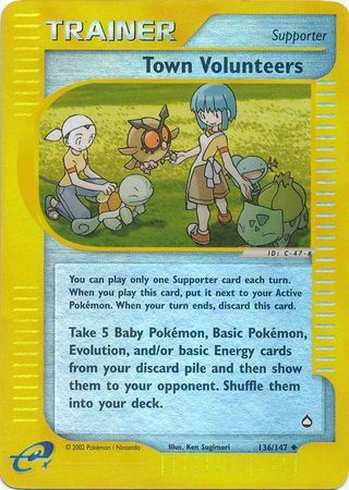 Town Volunteers - 136/147 - Reverse Holo - EN