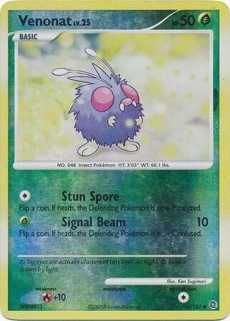 Venonat - 116/132 - Reverse Holo - EN Venonat - 116/132 - Reverse Holo - EN